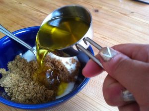 Sugar scrub, natural care